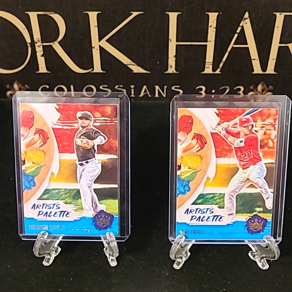MLB Diamond Kings Artist Palette 2 card set